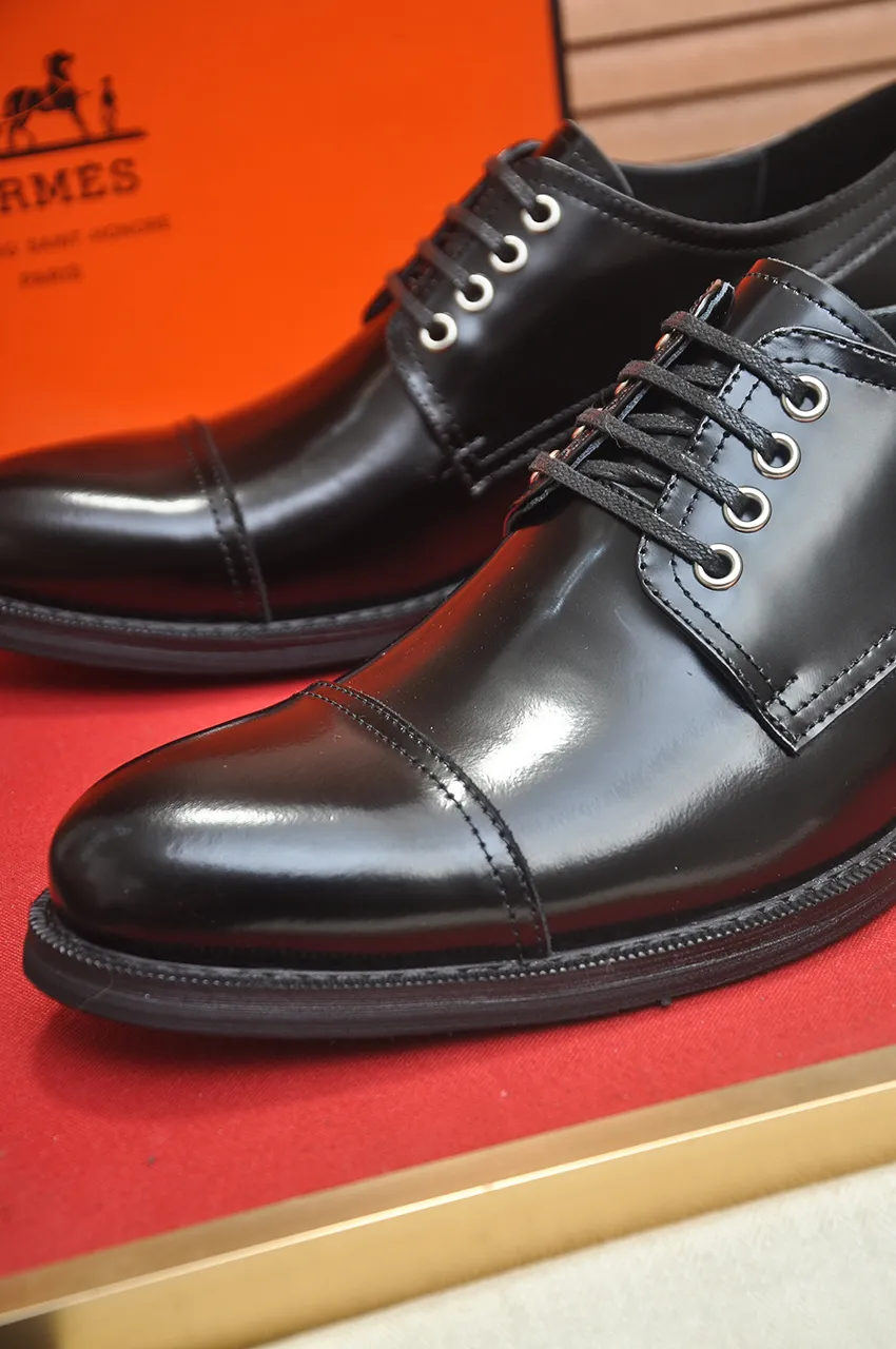 Men's shoes💰540💶[HERMES] (cowhide lining)🍀Italian top luxury🍀He does not pursue novel styles and gorgeous colors, but attracts the favor of successful men with his flawless, elegant and classic style. Formal leather shoes This very comfortable, simple and stable style allows you to easily match any style! The pattern is absolutely 1:1 refined from the original case, and we strive for excellence in materials, imported cowhide + cowhide lining💪💪💪extraordinary texture👍! .Code number: 39-45 (45 customized)